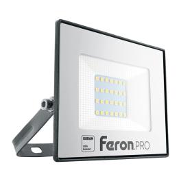 Прожектор светодиодный 30W 6400K IP65 AC175-265V/50Hz, черный, LL-1000 PRO Feron